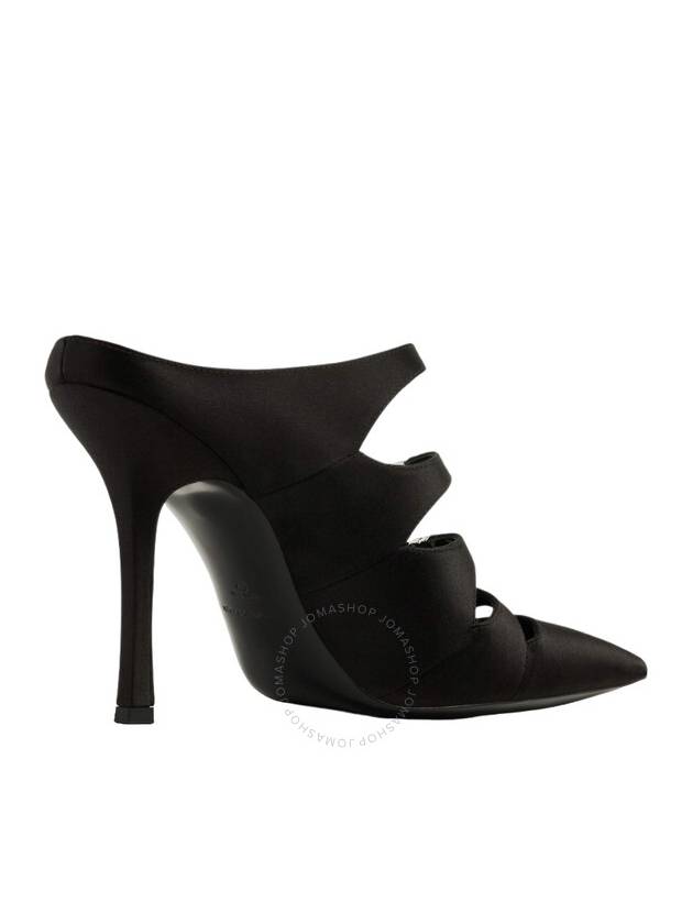 T by Alexander Wang Black Lolita 105 Satin Mules, Brand Size 38 ( US Size 8 ) - ALEXANDER WANG - BALAAN 3