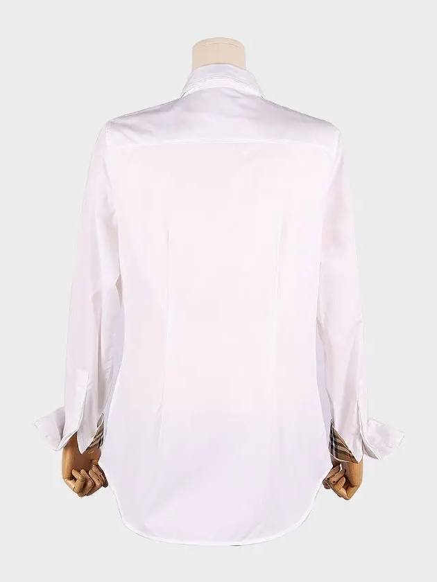 Check Long Sleeve Shirt White - BURBERRY - BALAAN 4