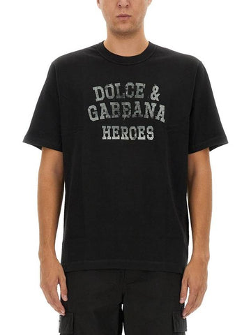 Dolce & Gabbana T-Shirt With Logo - DOLCE&GABBANA - BALAAN 1