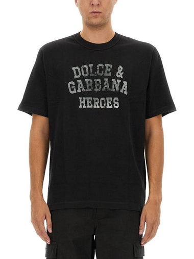 Dolce & Gabbana T-Shirt With Logo - DOLCE&GABBANA - BALAAN 1