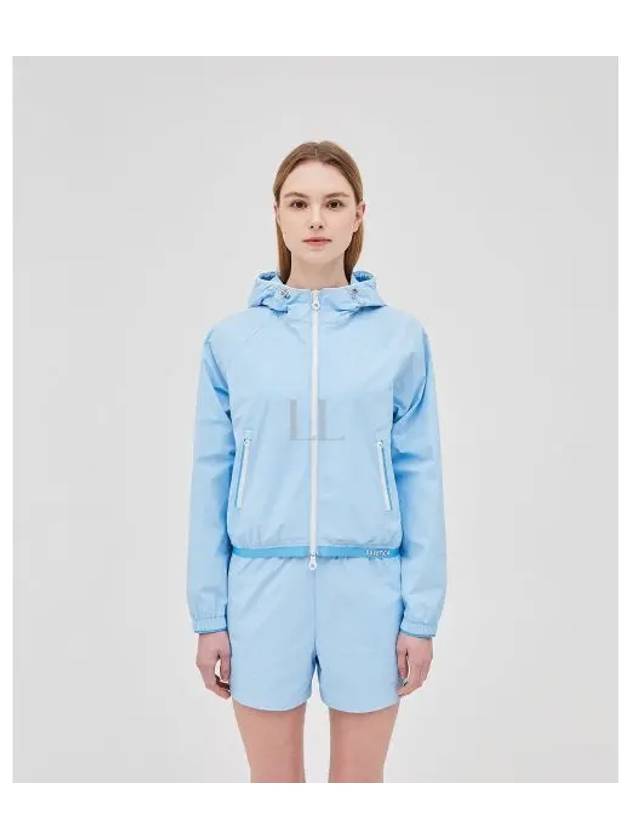 Trena Hooded Track Jacket Sky Blue - DUVETICA - BALAAN 2