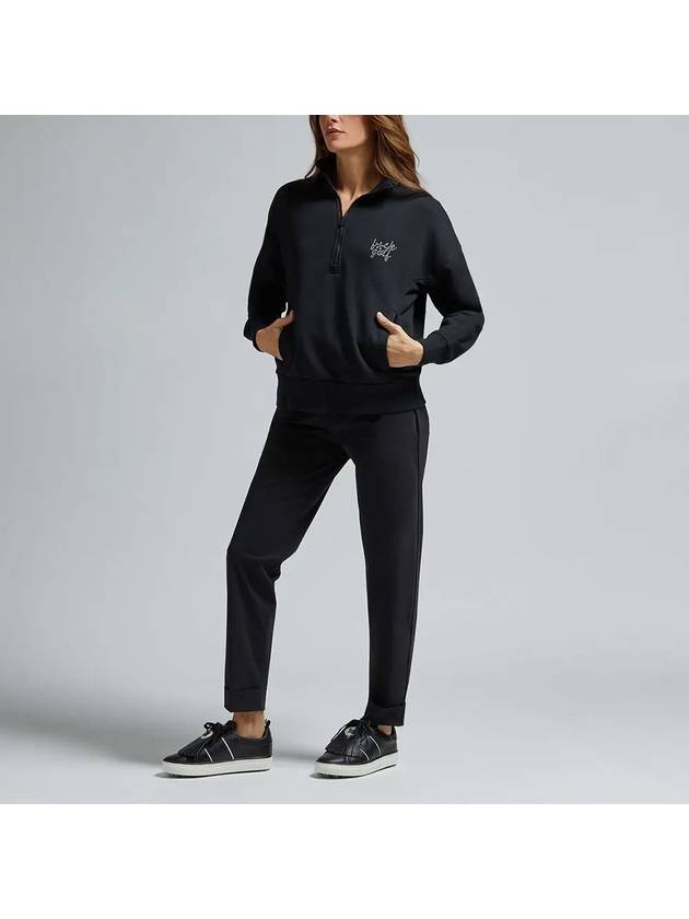 Women s Golf French Terry Quarter Zip Boxy Pullover GLM000029 ONYX - G/FORE - BALAAN 3