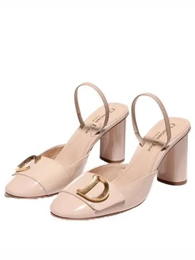 C'est Patent Calfskin Slingback Pumps Nude - DIOR - BALAAN 2