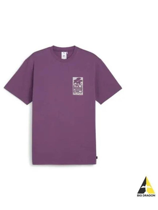 x Perks Mini Graphic Short Sleeve T Shirt Crushed Berry 624070 49 - PUMA - BALAAN 1