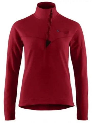 Women's Sigyn Half Zip Sweatshirt Burnt Russet - KLATTERMUSEN - BALAAN 1