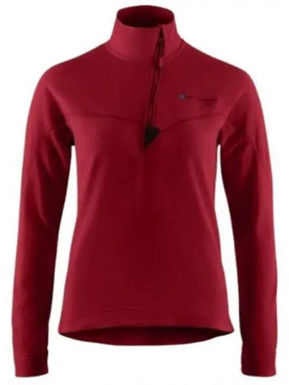 Women's Sigyn Half Zip Sweatshirt Burnt Russet - KLATTERMUSEN - BALAAN 2