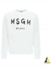 Milano Logo Print Sweatshirt White - MSGM - BALAAN 2