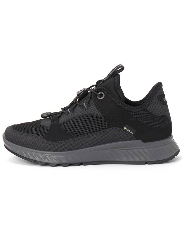 Exostride Gore-Tex Low Top Sneakers Black - ECCO - BALAAN 4