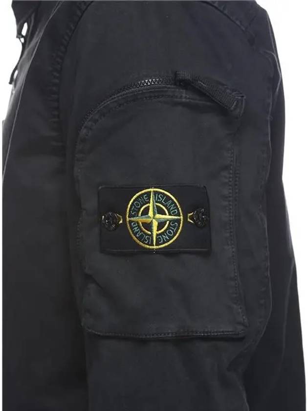 Logo Zip-Up Jacket Black - STONE ISLAND - BALAAN 3