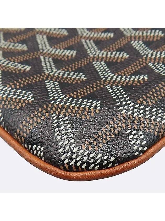 Black Tan Color Goyadin Canvas SENAT Sena PM Pouch - GOYARD - BALAAN 4