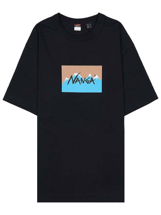 Men's Eco Hybrid Logo T-Shirt NW2411 1G805 C BLK BEG - NANGA - BALAAN 10