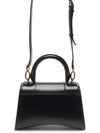 Hourglass XS Glossy Calfskin Tote Bag Black - BALENCIAGA - BALAAN 5