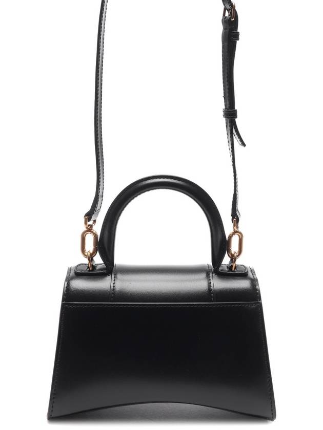 Hourglass XS Glossy Calfskin Tote Bag Black - BALENCIAGA - BALAAN 5