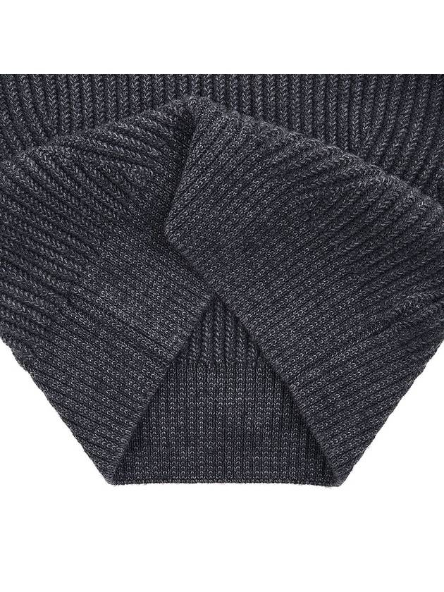 Wool Knit Top Grey - AMI - BALAAN 8