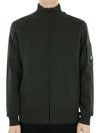 Lens Wappen Lambswool Zip-Up Cardigan Green - CP COMPANY - BALAAN 2