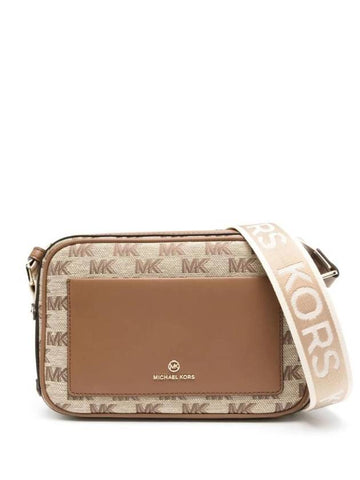 Maeve Monogram Leather Cross Bag Ivory - MICHAEL KORS - BALAAN 1