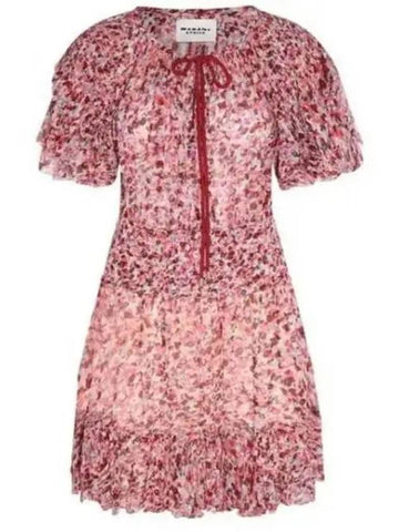 Florize Print One Piece Raspberry Ecru RO0032FAA1J49ERYEC - ISABEL MARANT - BALAAN 1