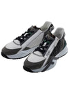 Flow FF Jacquard Leather Running Low Top Sneakers Grey - FENDI - BALAAN 2
