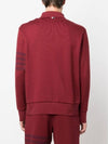 Bar Stripe Knit Polo Shirt Red - THOM BROWNE - BALAAN 4