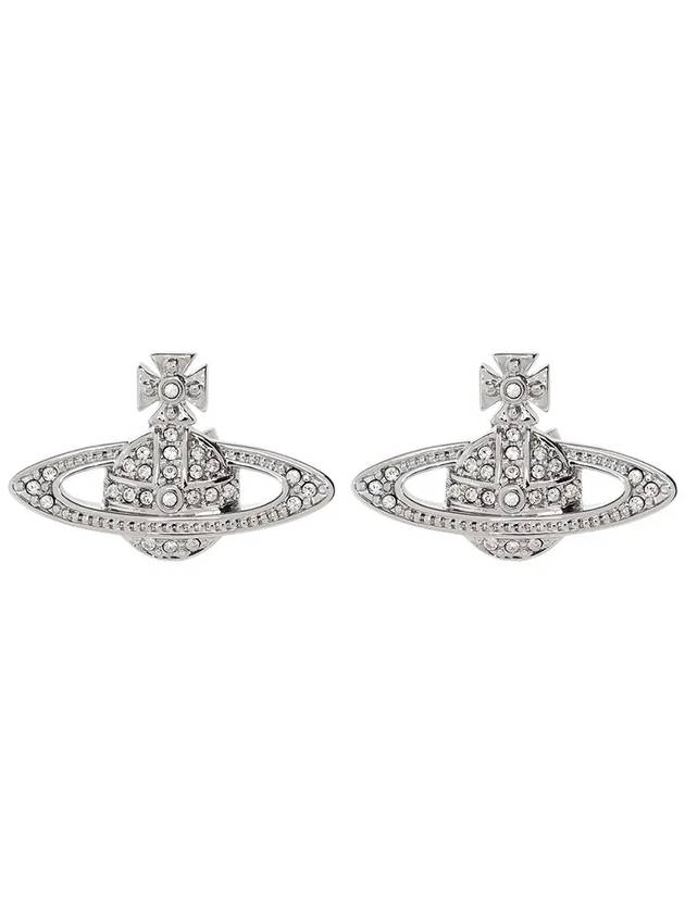 Mini Bas Relief Earrings Silver - VIVIENNE WESTWOOD - BALAAN 6