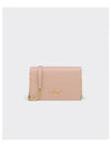 Saffiano Leather Metal Chain Mini Shoulder Bag Powder Pink - PRADA - BALAAN.