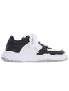 Wayne Leather Low Top Sneakers A08FW706 BLK WHT - MIHARA YASUHIRO - BALAAN 1