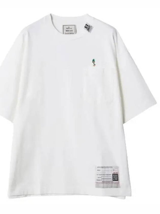 A13TS631 white duck embroidery t shirt - MIHARA YASUHIRO - BALAAN 1