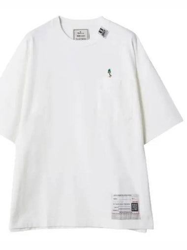 Embroidery Duck Short Sleeve T-Shirt White - MIHARA YASUHIRO - BALAAN 1