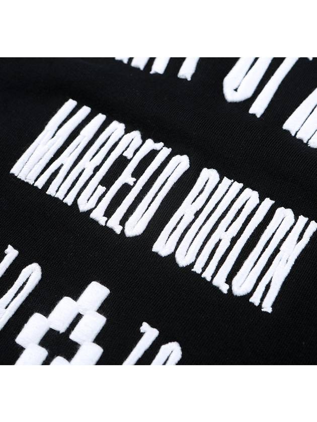 CMBA009 F1600 2075 1001 CAPURATA CREW BLACK - MARCELO BURLON - BALAAN 6