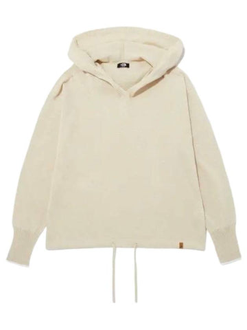 Women's Day All-Round Knit Hoodie Light Beige - THE NORTH FACE - BALAAN 1