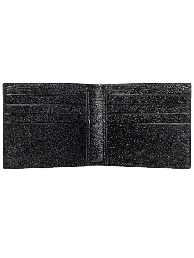 GG Marmont Leather Bi Fold Wallet Black Gold - GUCCI - BALAAN 4