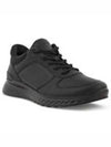 Women's Exostride Low Top Sneakers Black - ECCO - BALAAN 2