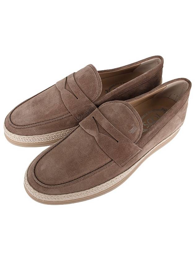 Flat Suede Loafers Brown - TOD'S - BALAAN 2