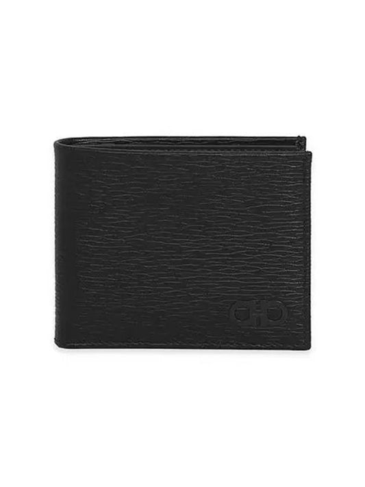 Gancini Half Wallet Black - SALVATORE FERRAGAMO - BALAAN 2