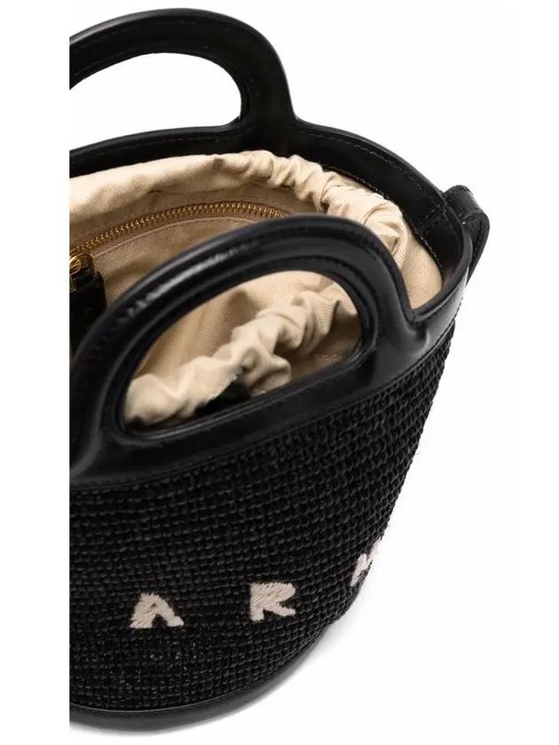 Tropicalia Small Bucket Bag Black - MARNI - BALAAN 5