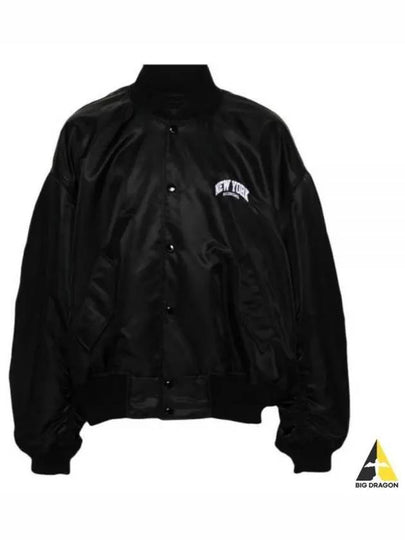 New York Embroidery Bomber Jacket Black - BALENCIAGA - BALAAN 2