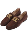 Women's Kate Suede Loafers Brown - TOD'S - BALAAN.