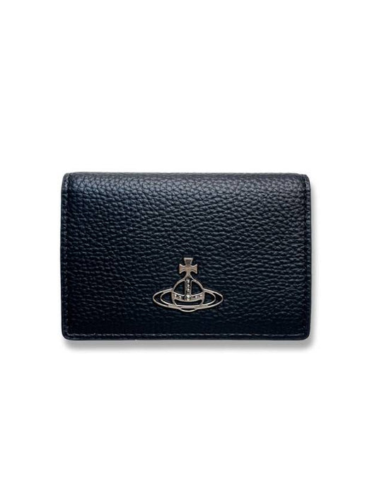 ORB Logo Half Wallet Black - VIVIENNE WESTWOOD - BALAAN 2