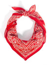 Paisley Heart Logo Print Muffler Red - AMI - BALAAN 2