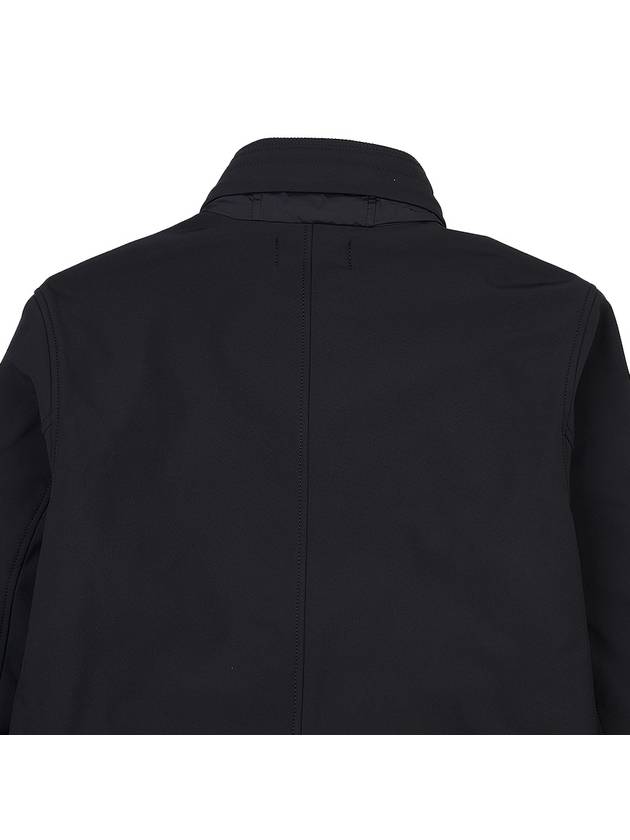 Soft Shell RE Dye Technology Light Weight Zip-up Jacket Black - STONE ISLAND - BALAAN 10