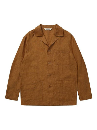 Linen Chore Jacket Orange - SOLEW - BALAAN 1