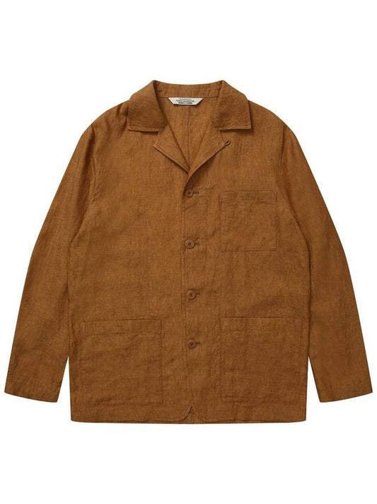 Linen Chore Jacket Orange SW22JK04YE - SOLEW - BALAAN 2