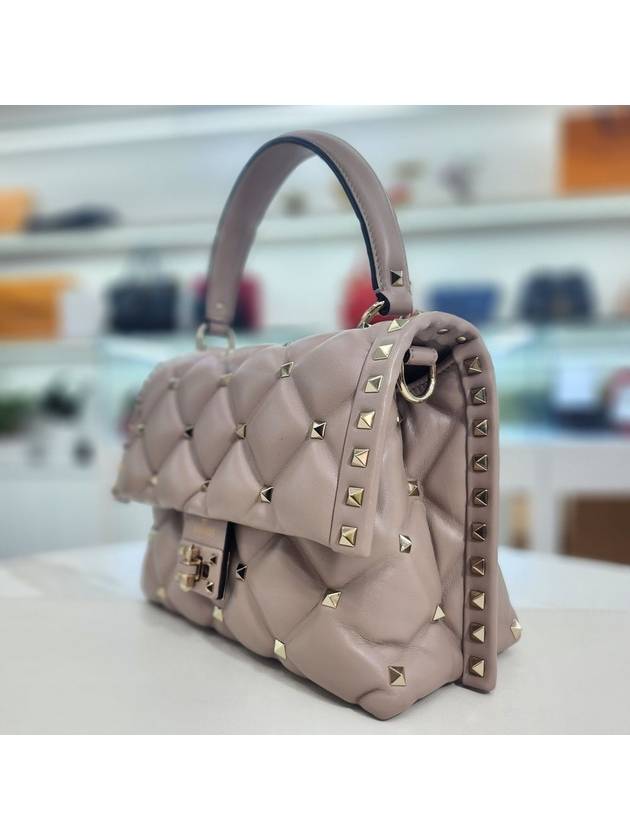 Candy stud top handle tote bag PW0B0B84NA - VALENTINO - BALAAN 5