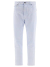 Men's Mattiussi Straight Pants Light Blue - AMI - BALAAN 1