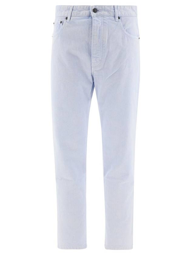 Men's Mattiussi Straight Pants Light Blue - AMI - BALAAN 1