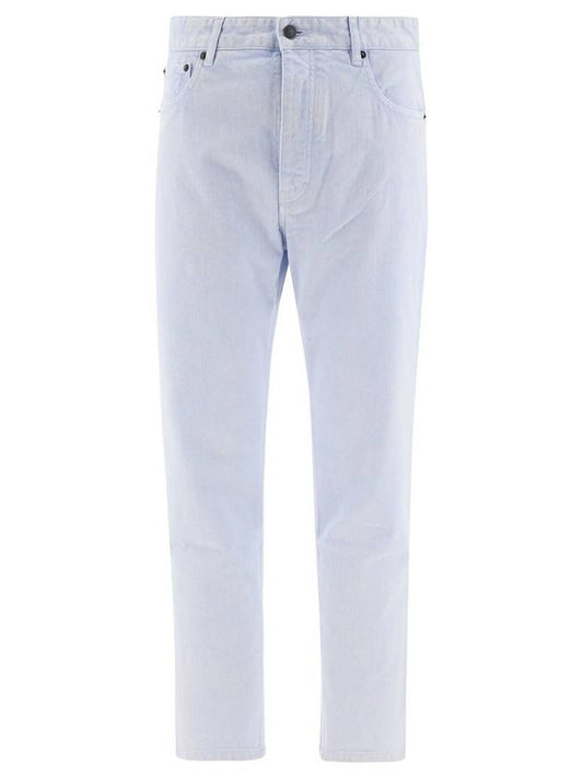 Men's Mattiussi Straight Pants Light Blue - AMI - BALAAN.