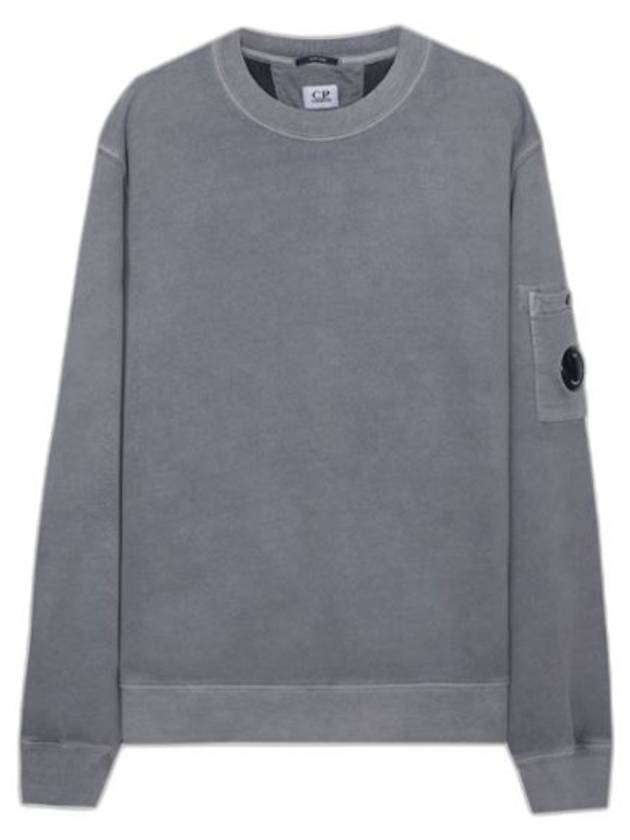 Lens Crew Neck Sweatshirt Gray 13CMSS008A 006372G 939 - CP COMPANY - BALAAN 1