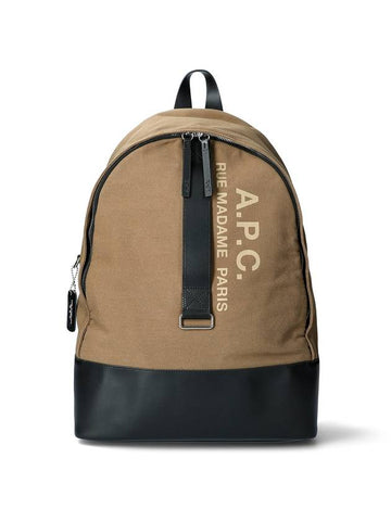 Sense Logo Print Backpack Camel - A.P.C. - BALAAN 1