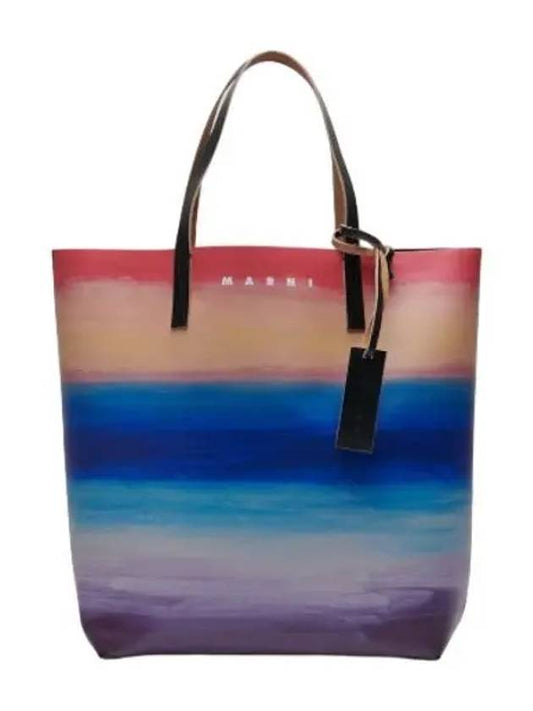 Tribeca Logo Print Tote Bag Multi Color Handbag - MARNI - BALAAN 1