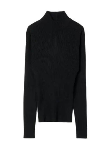 Rib turtleneck knit black - SUNFLOWER - BALAAN 1